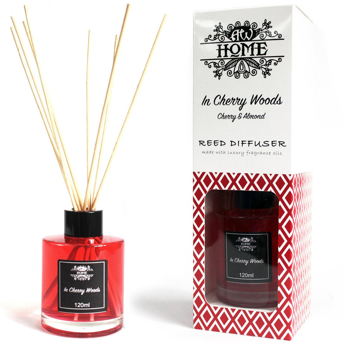 120ml Reed Diffuser - In Cherry Woods - GlenGiftsuk