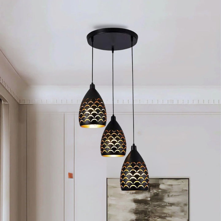 3 - Light Cluster Pendant Hanging Light Fixture, Hanging Light,Contemporary~5108 - GlenGiftsuk