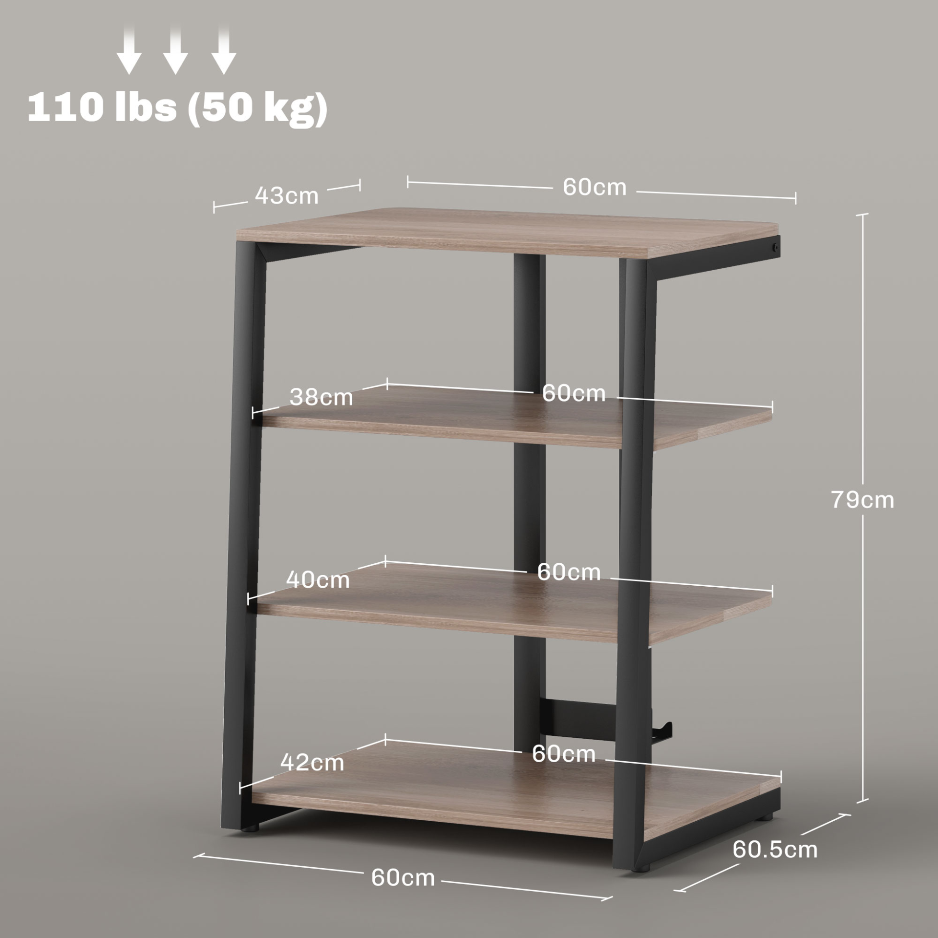 TV Stand Cabinet for 28 Inch TVs, Corner TV Unit with Open Adjustable Shelves & Extension Lead Holder, Living Room | HOMCOM