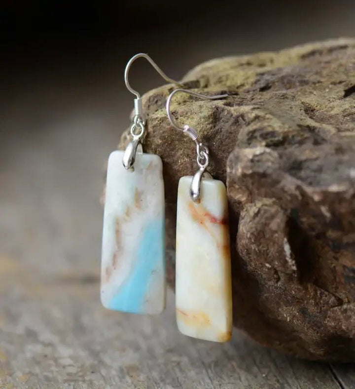 Amazonite Drop Earrings - GlenGiftsuk