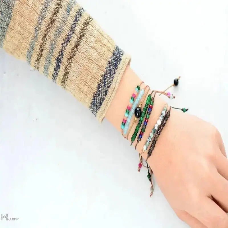 Boho Beaded Bracelet - GlenGiftsuk