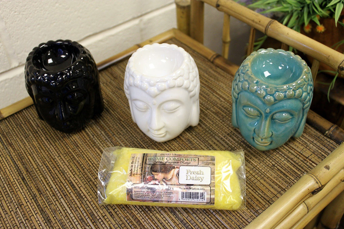 Buddha Oil Burner - Blue - GlenGiftsuk