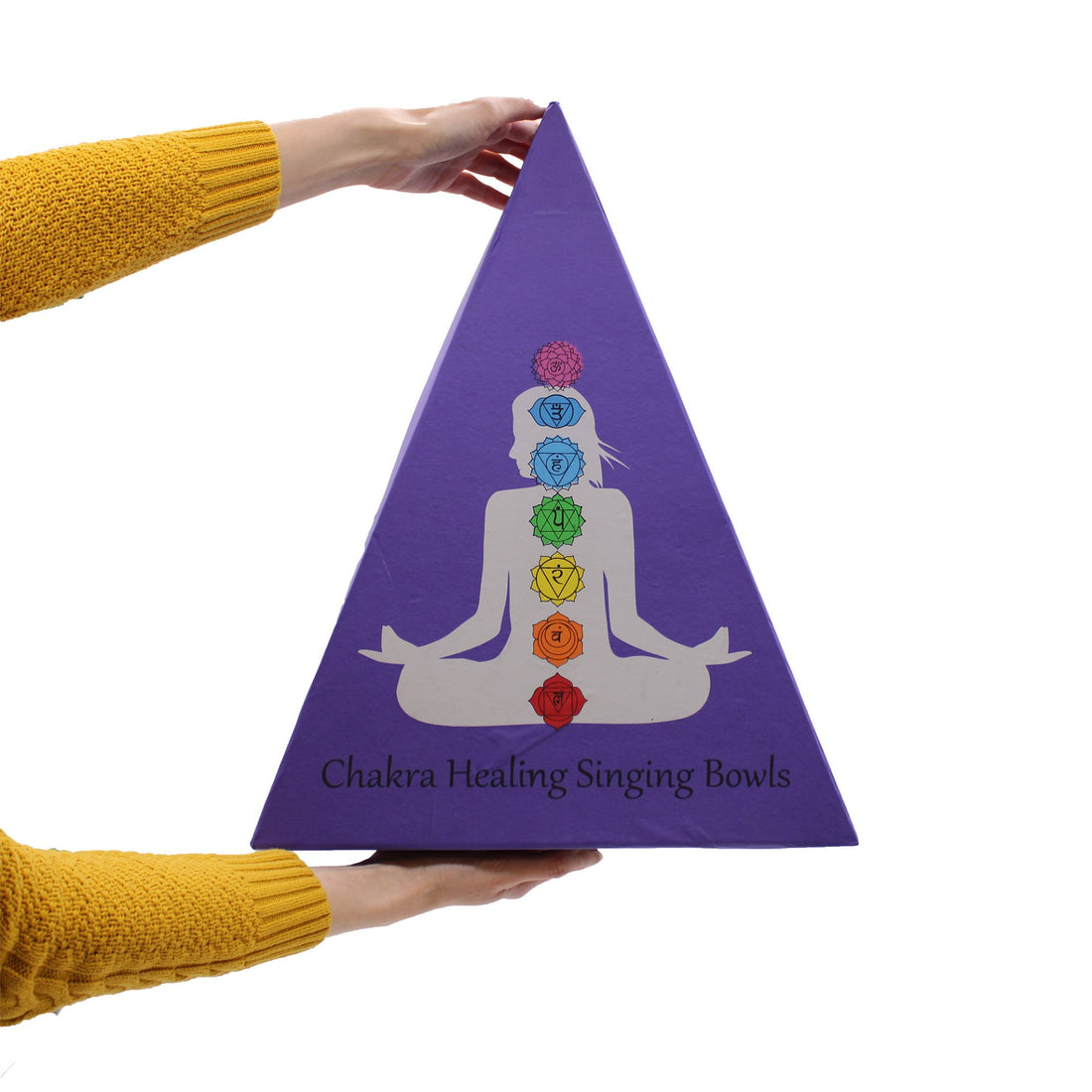 Chakra Pyramid Singing Bowl Gift Set - GlenGiftsuk