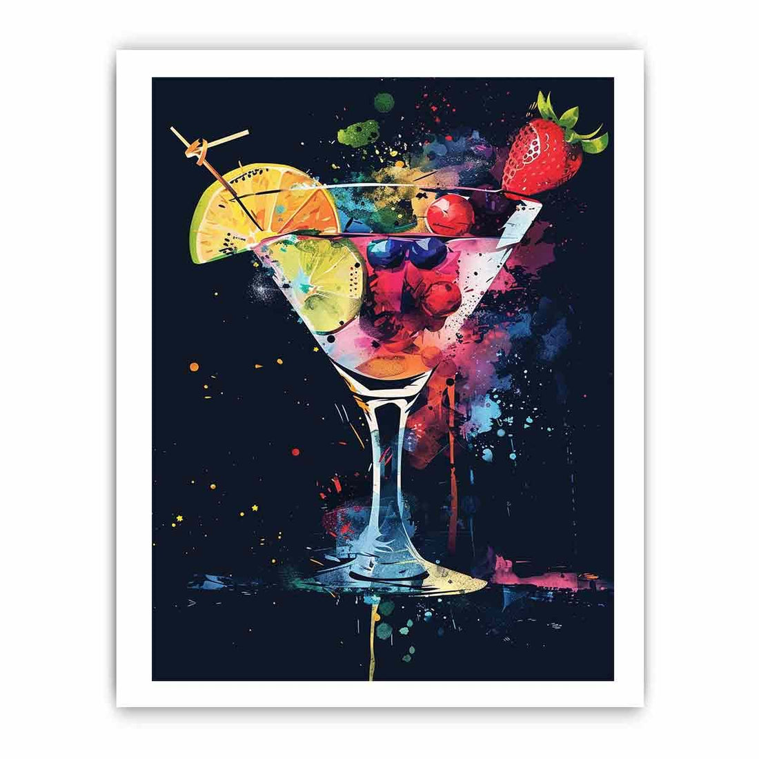 Cocktail Framed Print - GlenGiftsuk