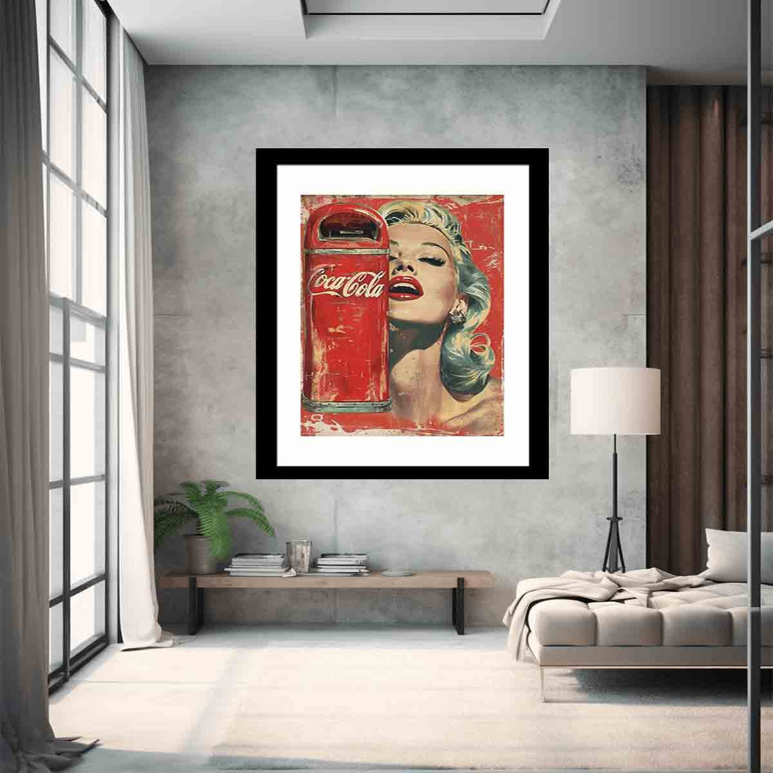 Coke Framed Print Framed Print - GlenGiftsuk