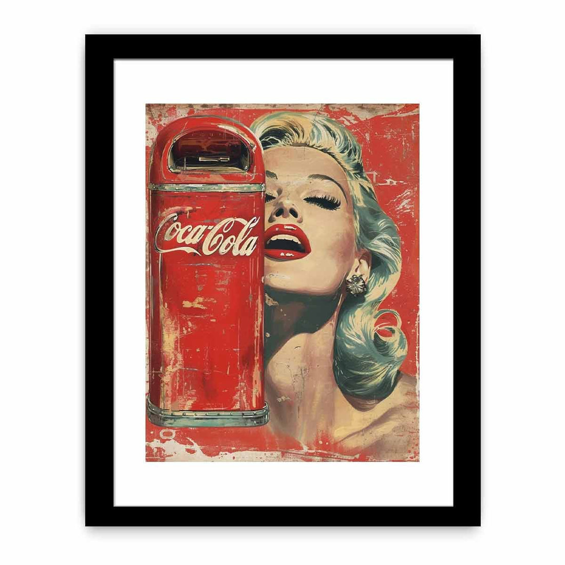 Coke Framed Print Framed Print - GlenGiftsuk