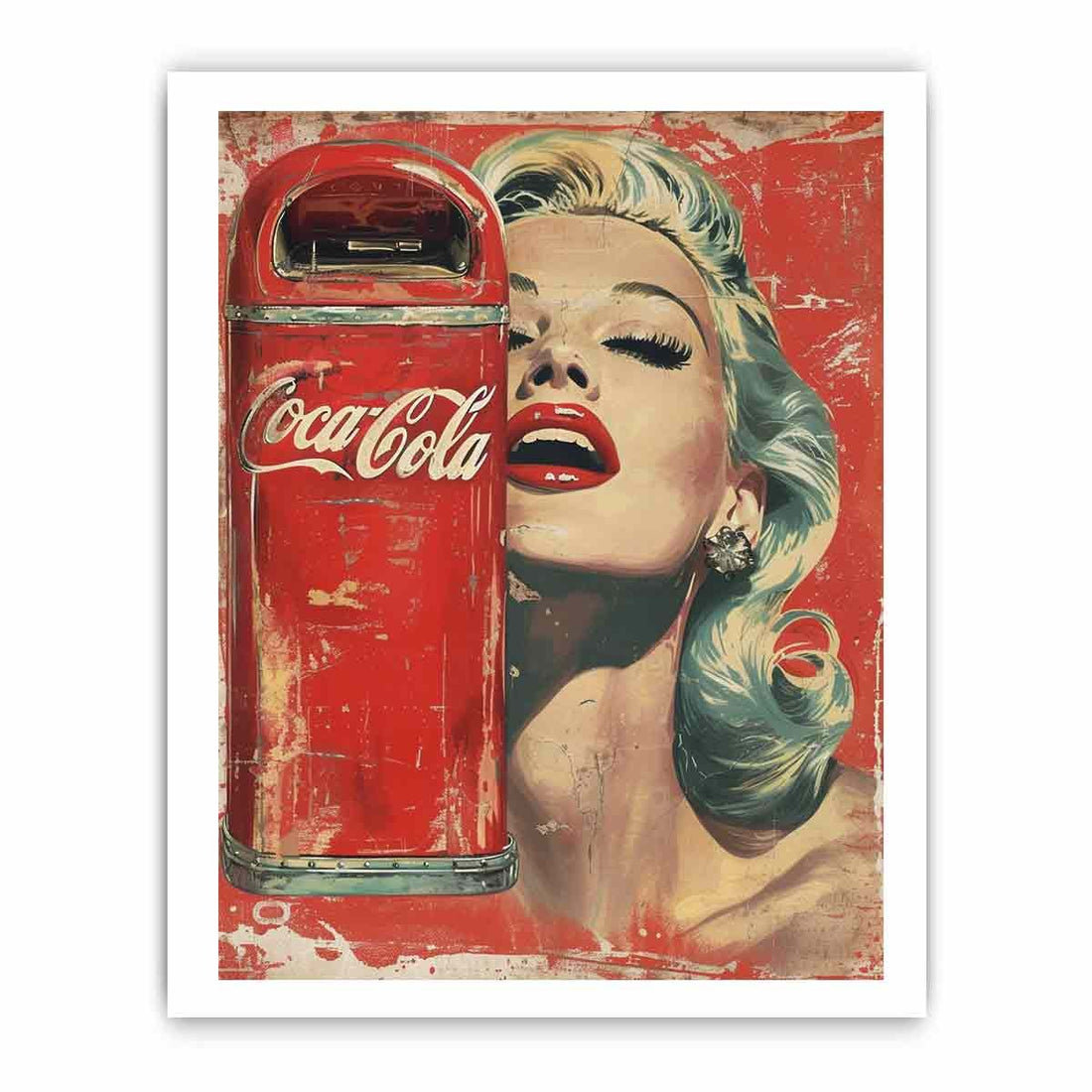 Coke Framed Print Framed Print - GlenGiftsuk