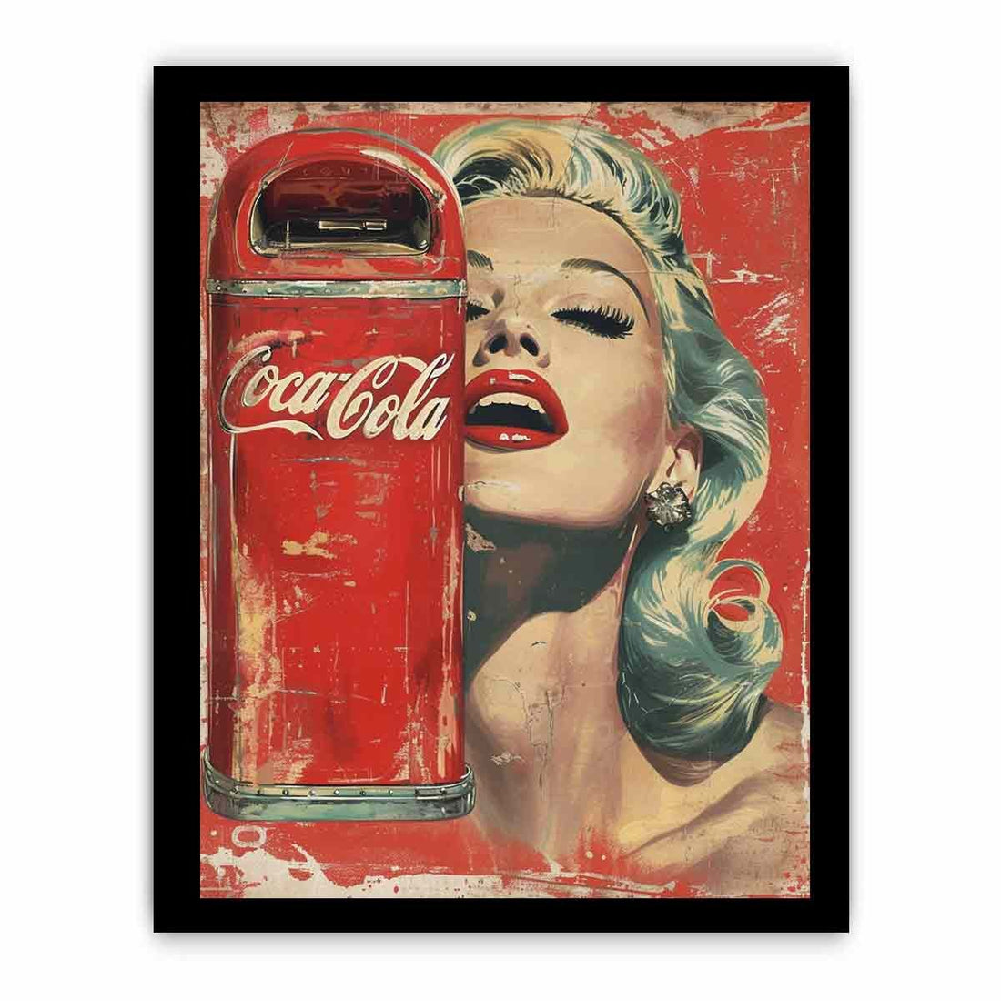 Coke Framed Print Framed Print - GlenGiftsuk