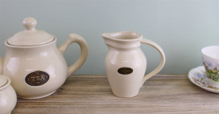 Country Cottage Cream Ceramic Cream Jug - GlenGiftsuk