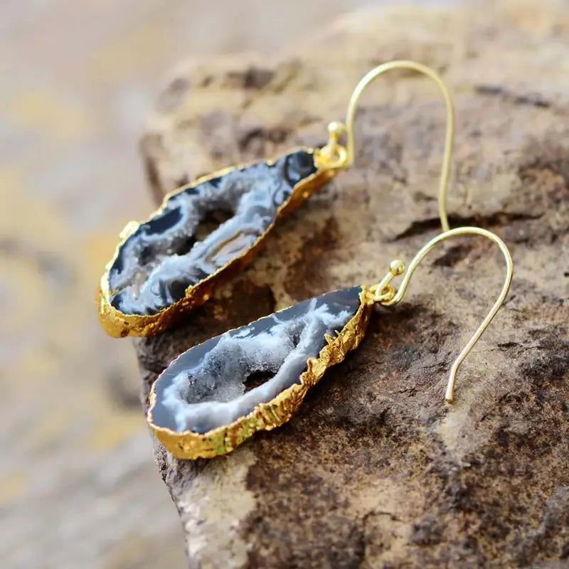 Druzy Earrings - GlenGiftsuk