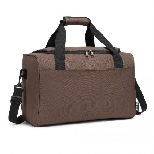 E2016S - Kono Structured Travel Duffle Bag - Brown - GlenGiftsuk