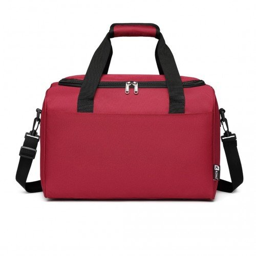 E2016S - Kono Structured Travel Duffle Bag - Burgundy - GlenGiftsuk