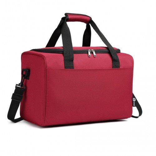 E2016S - Kono Structured Travel Duffle Bag - Burgundy - GlenGiftsuk