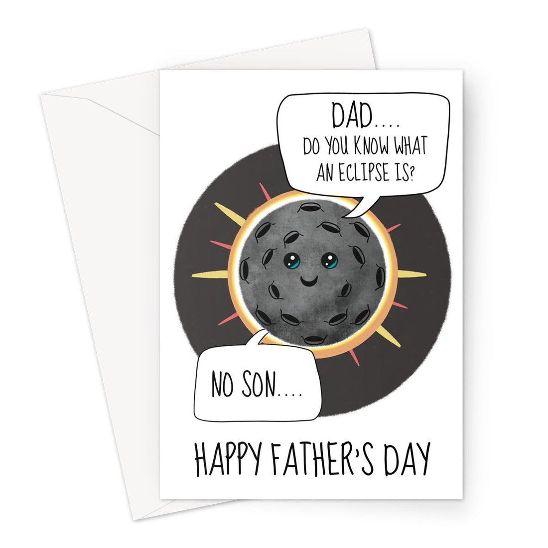 Eclipse Dad Joke Father's Day Card - GlenGiftsuk