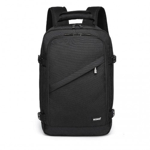 EM2231 - Kono Lightweight Cabin Bag Travel Business Backpack - Black - GlenGiftsuk