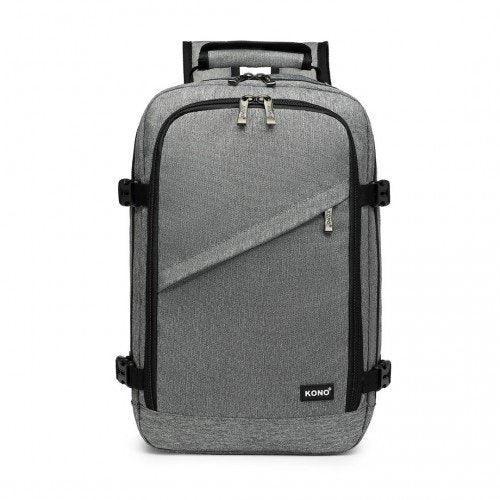 EM2231 - Kono Lightweight Cabin Bag Travel Business Backpack - Grey - GlenGiftsuk