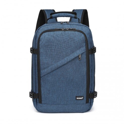 EM2231 - Kono Lightweight Cabin Bag Travel Business Backpack - Navy - GlenGiftsuk