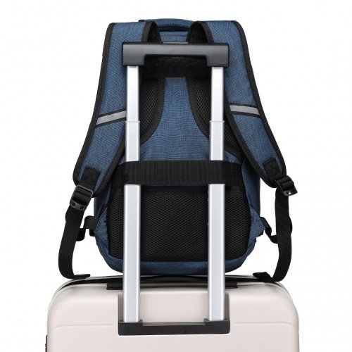 EM2231 - Kono Lightweight Cabin Bag Travel Business Backpack - Navy - GlenGiftsuk