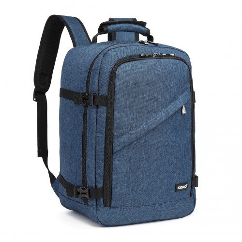 EM2231 - Kono Lightweight Cabin Bag Travel Business Backpack - Navy - GlenGiftsuk