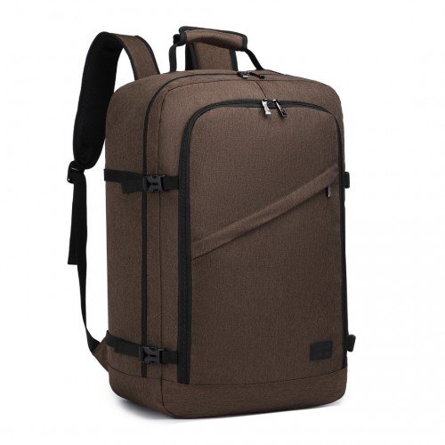 EM2231L - Kono Lightweight Cabin Bag Travel Business Backpack - Brown - GlenGiftsuk