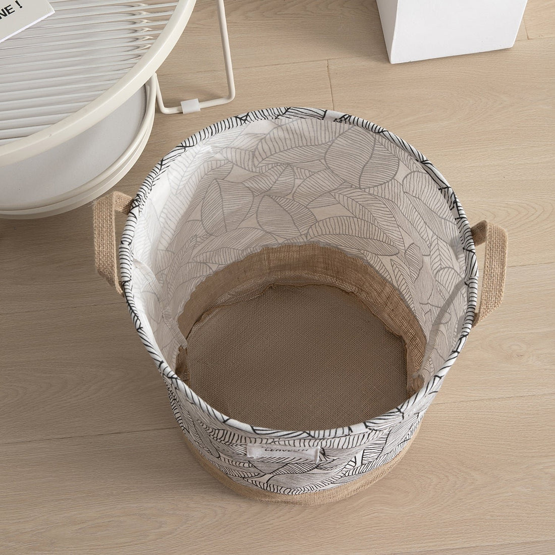 Foldable Leaves Laundry Basket Organizer For Dirty Clothes Storage~5276 - GlenGiftsuk