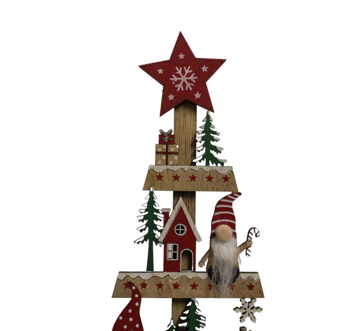 Freestanding Wooden Christmas Tree Ornament - GlenGiftsuk