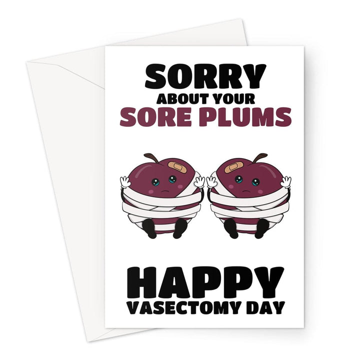 Funny Vasectomy Day - Sore Plums Joke - GlenGiftsuk