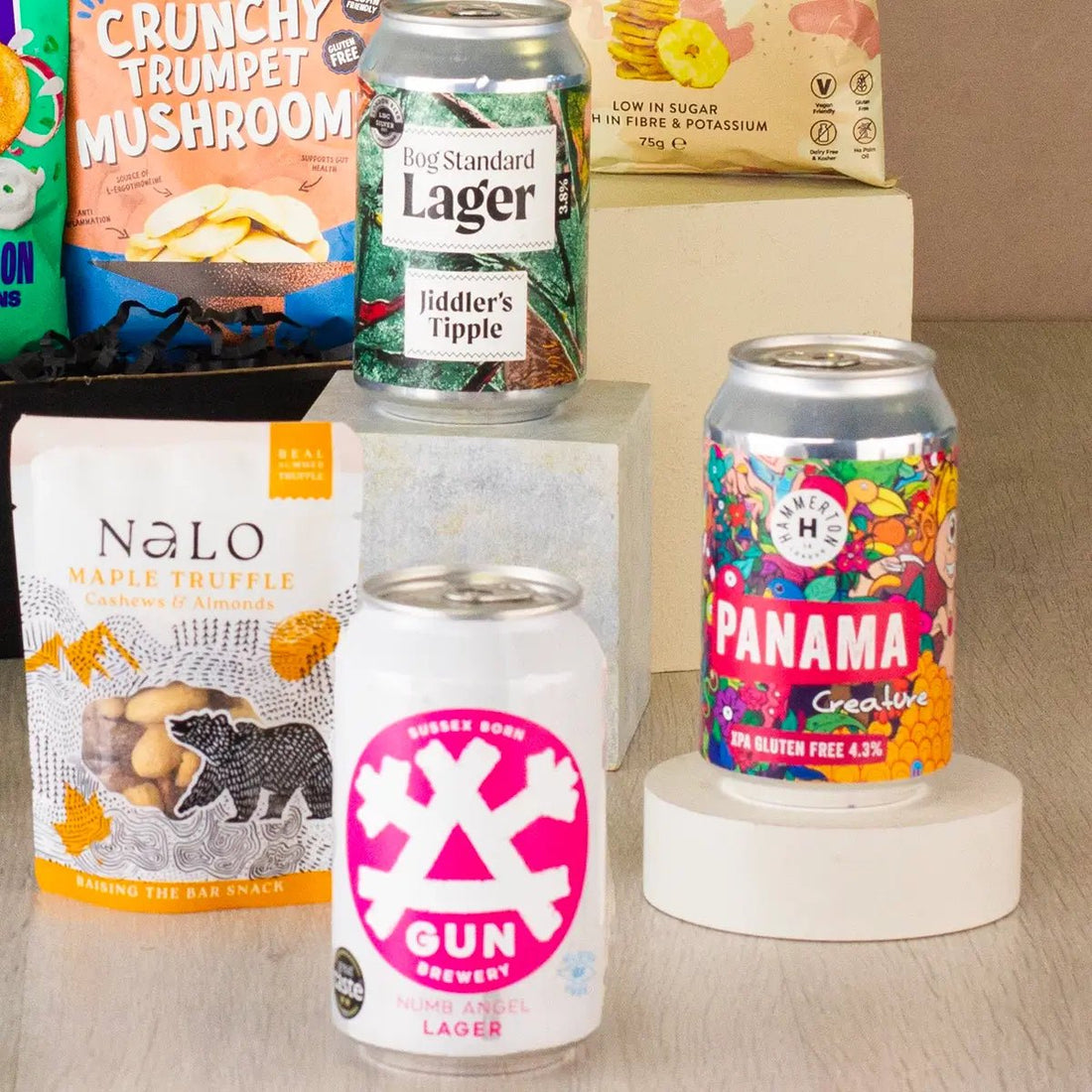 Gluten Free Beer and Snack Gift Box - GlenGiftsuk