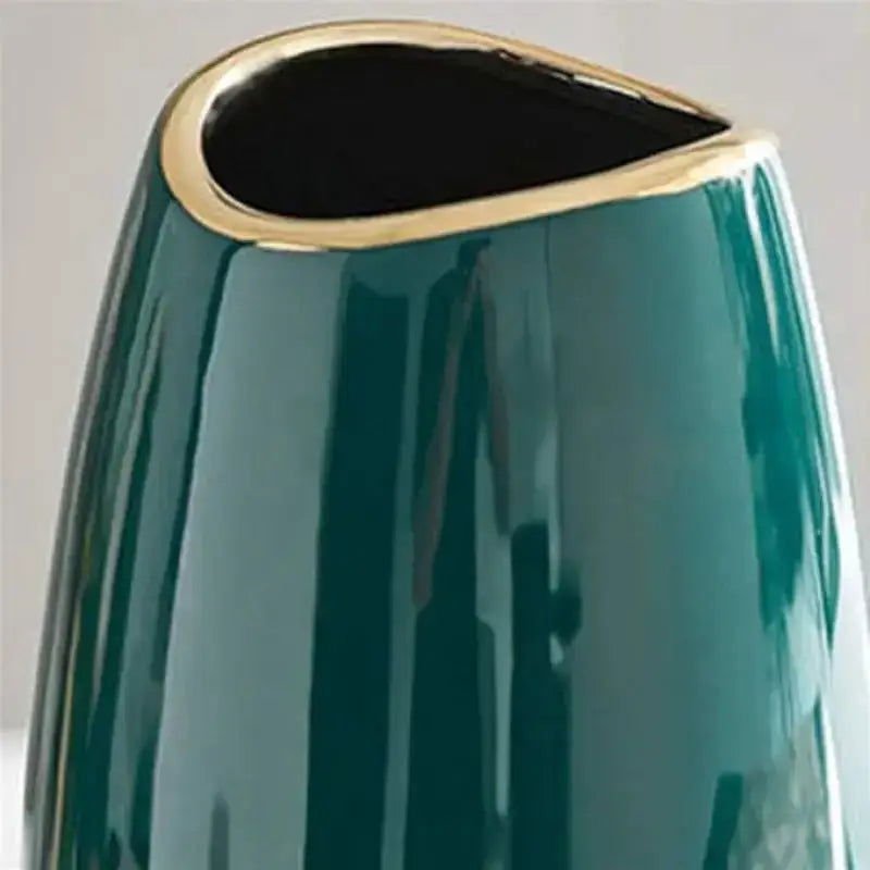 Green Ceramic Vase - GlenGiftsuk