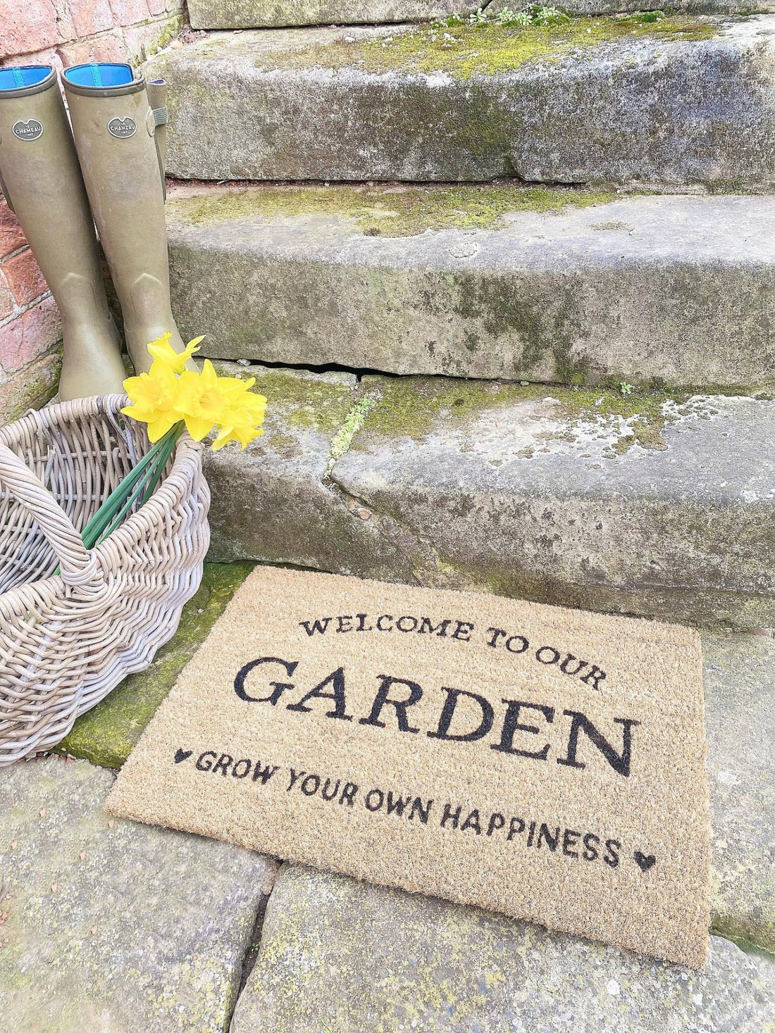 Grow Your Own Happiness Potting Shed Doormat - GlenGiftsuk