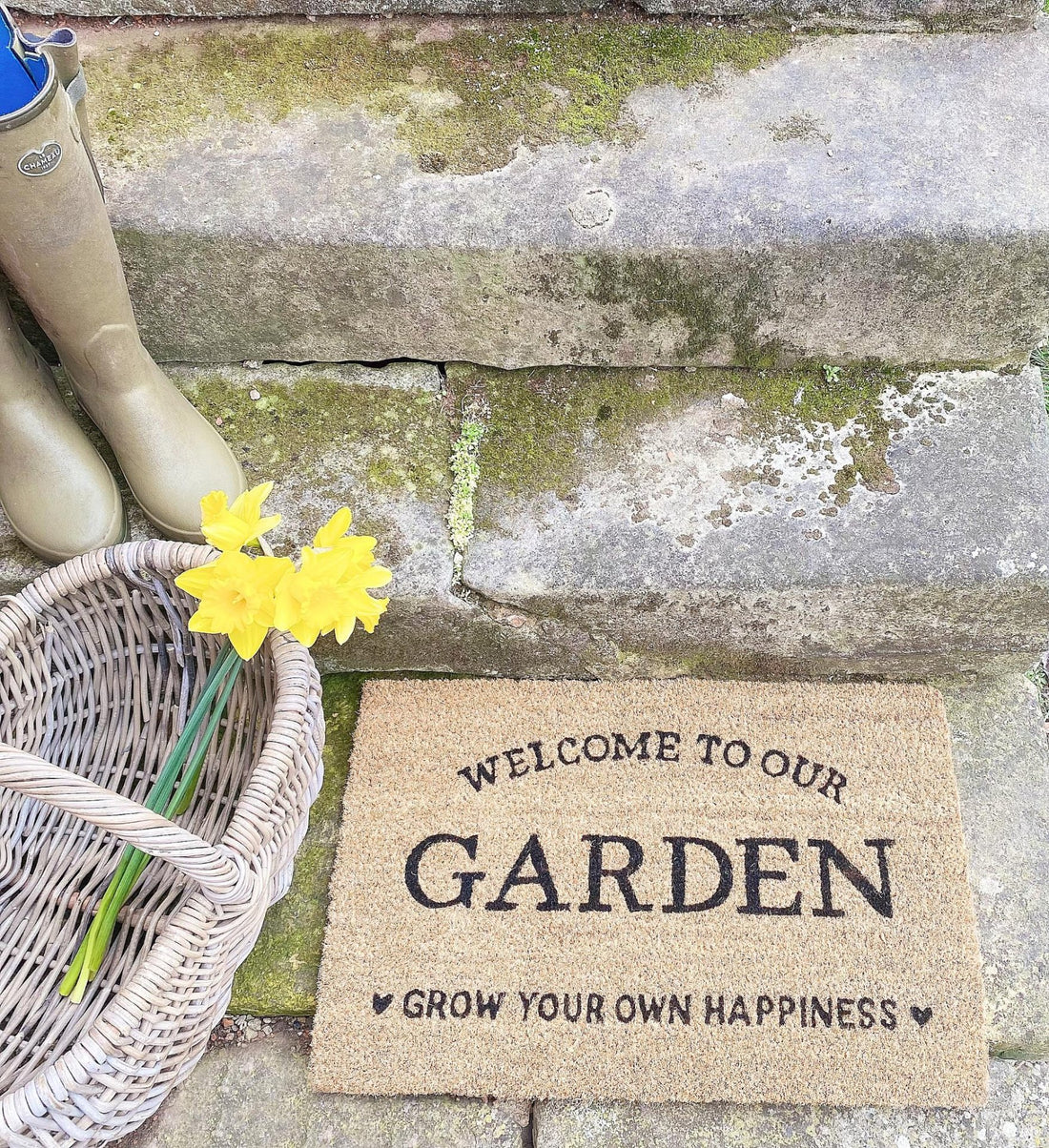 Grow Your Own Happiness Potting Shed Doormat - GlenGiftsuk