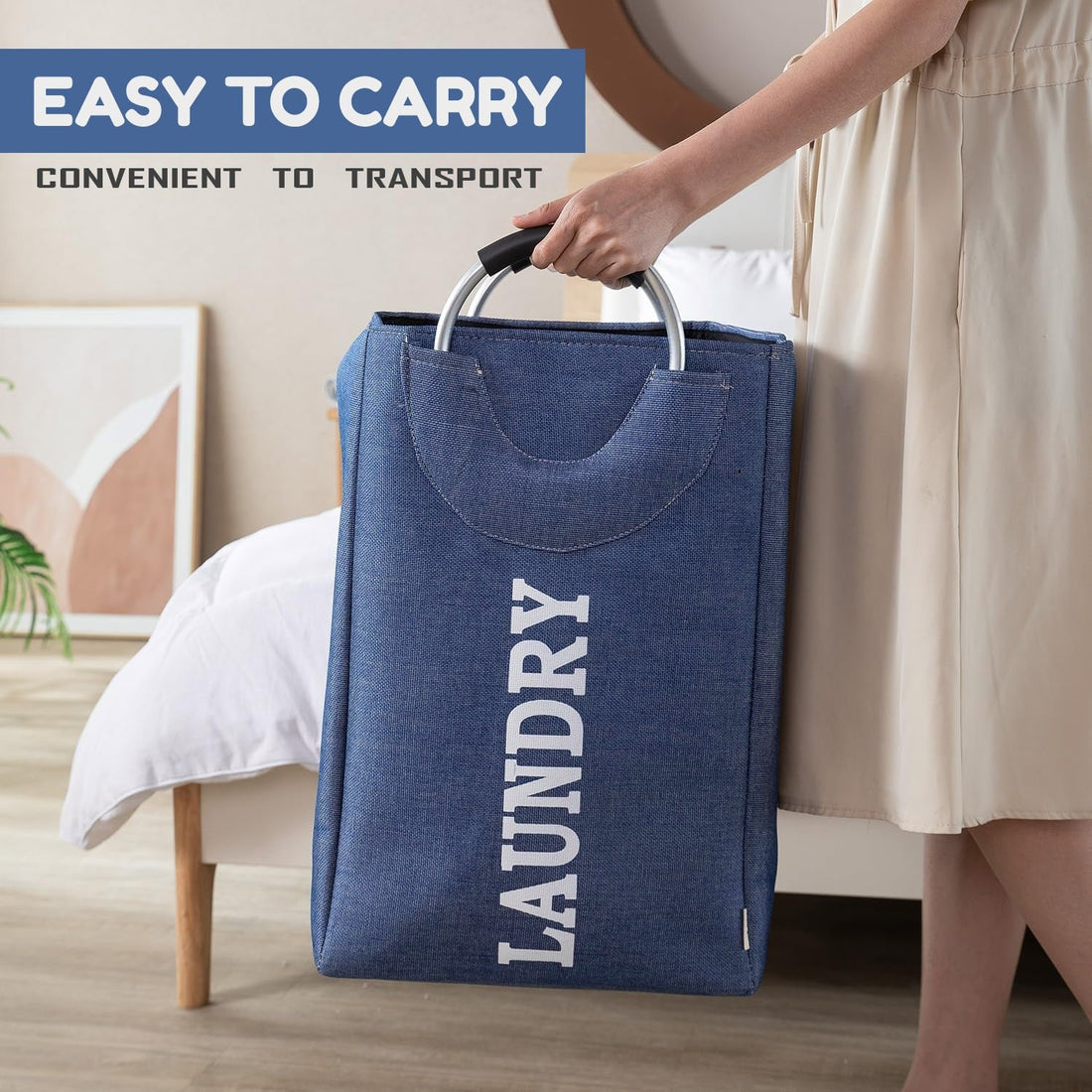 Heavy Duty Handles Only with Collapsible Laundry Bag~5252 - GlenGiftsuk