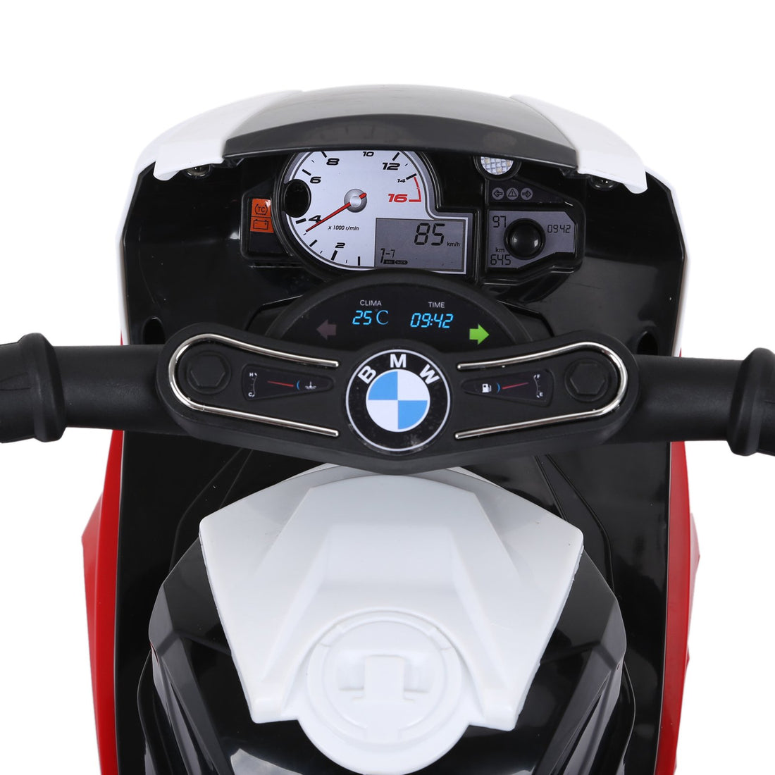 HOMCOM Compatible for Kids 3 Wheel Electric Motorbike Ride on Motorcycle w/ Headlights Music Battery Powered Play Bike 6V Red BMW S1000RR - GlenGiftsuk