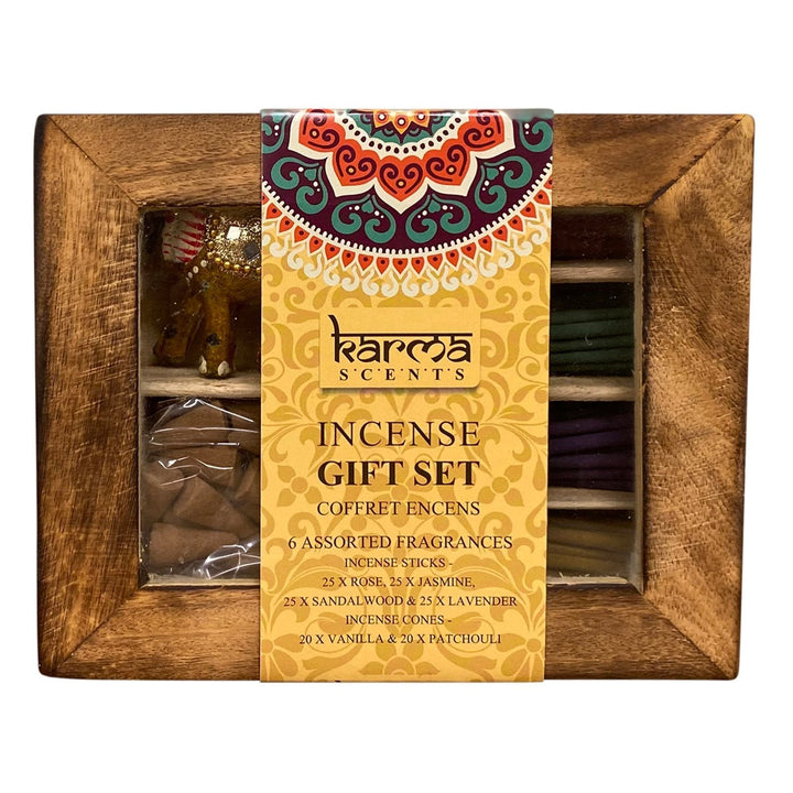 Karma Incense Gift Box With Lid - GlenGiftsuk