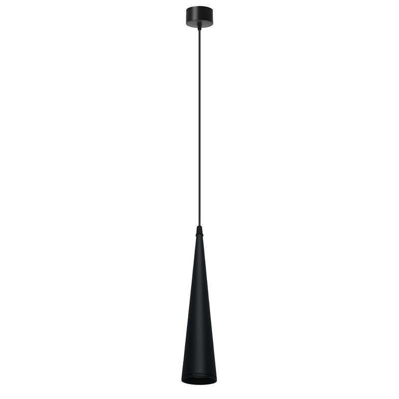 Long Cone Pendant Light Black Tube Conical Ceiling Hanging Light ~4594 - GlenGiftsuk