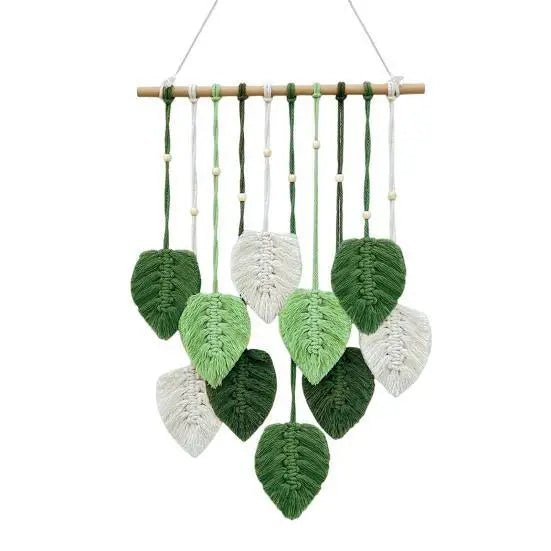 Macrame Leaf Wall Hanging - GlenGiftsuk