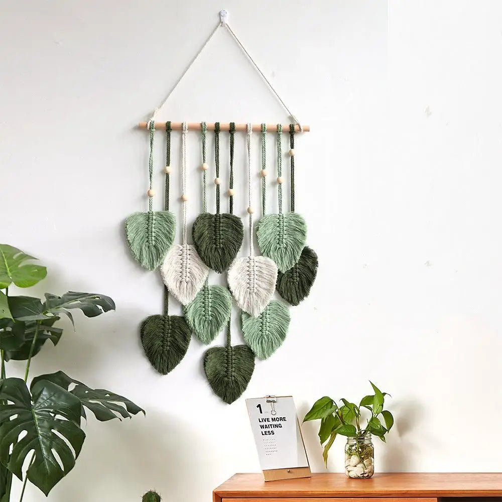 Macrame Leaf Wall Hanging - GlenGiftsuk