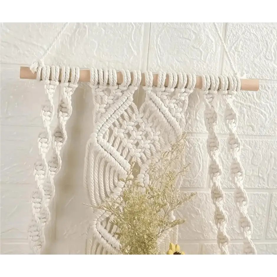 Macrame Wall Tapestry Plant Holder - GlenGiftsuk