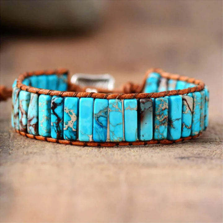 Ocean Blue Bracelet - Handmade - GlenGiftsuk