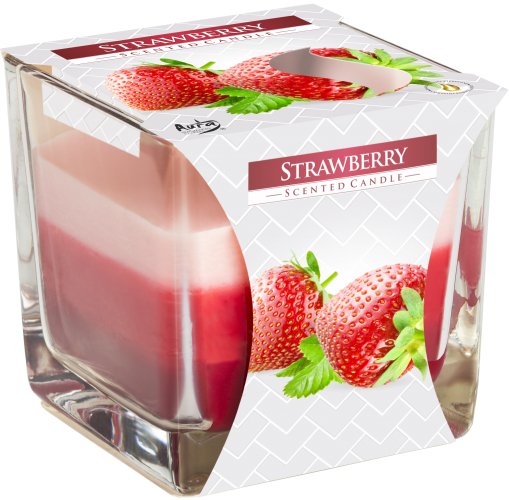 Rainbow Jar Candle - Strawberry - GlenGiftsuk