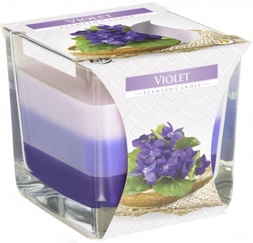 Rainbow Jar Candle - Violet - GlenGiftsuk