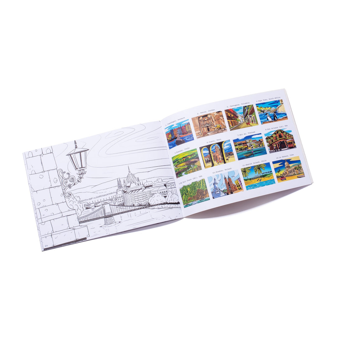 Recycled Paper World Travel Colouring Book - GlenGiftsuk