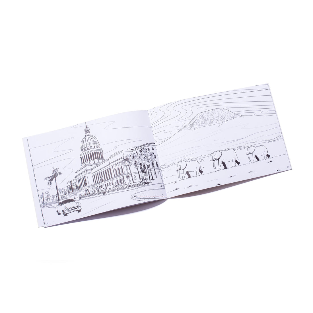 Recycled Paper World Travel Colouring Book - GlenGiftsuk