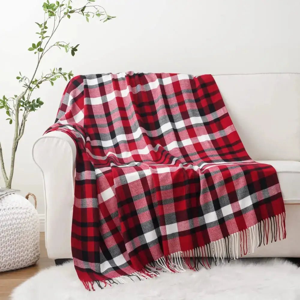 Red Buffalo Plaid Throw - GlenGiftsuk