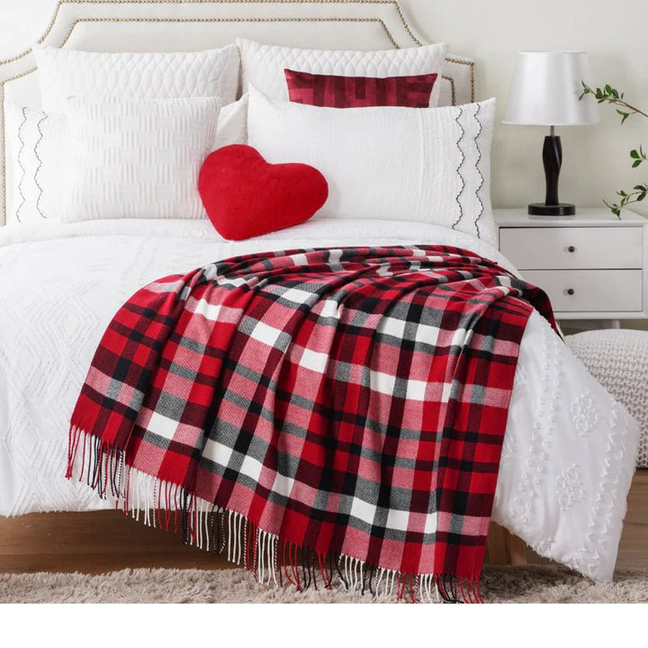 Red Buffalo Plaid Throw - GlenGiftsuk