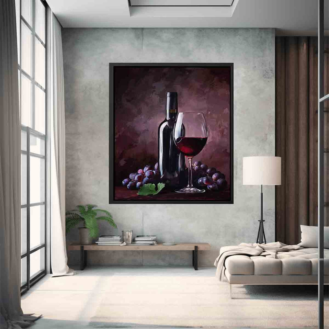 Red Wine Framed Print - GlenGiftsuk