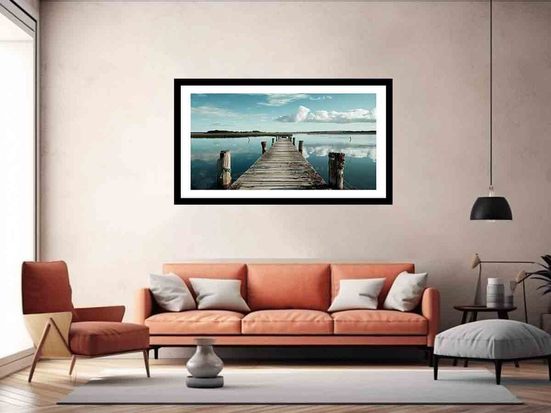 Sea Jetty Art - GlenGiftsuk