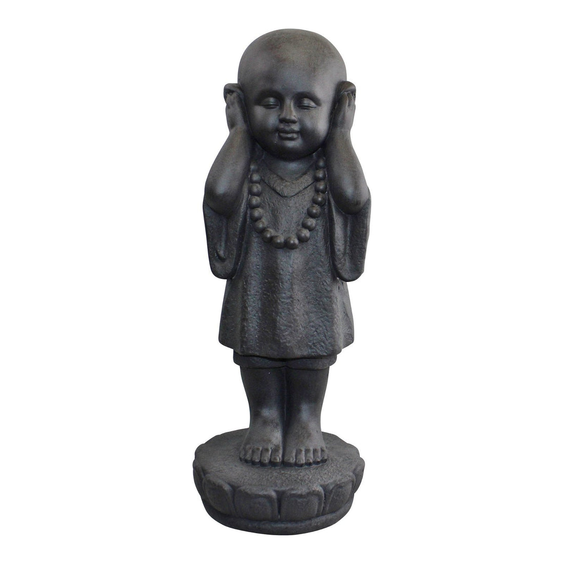 Set Of 3 Stone Effect See No Evil, Hear No Evil, Speak No Evil Monks - GlenGiftsuk