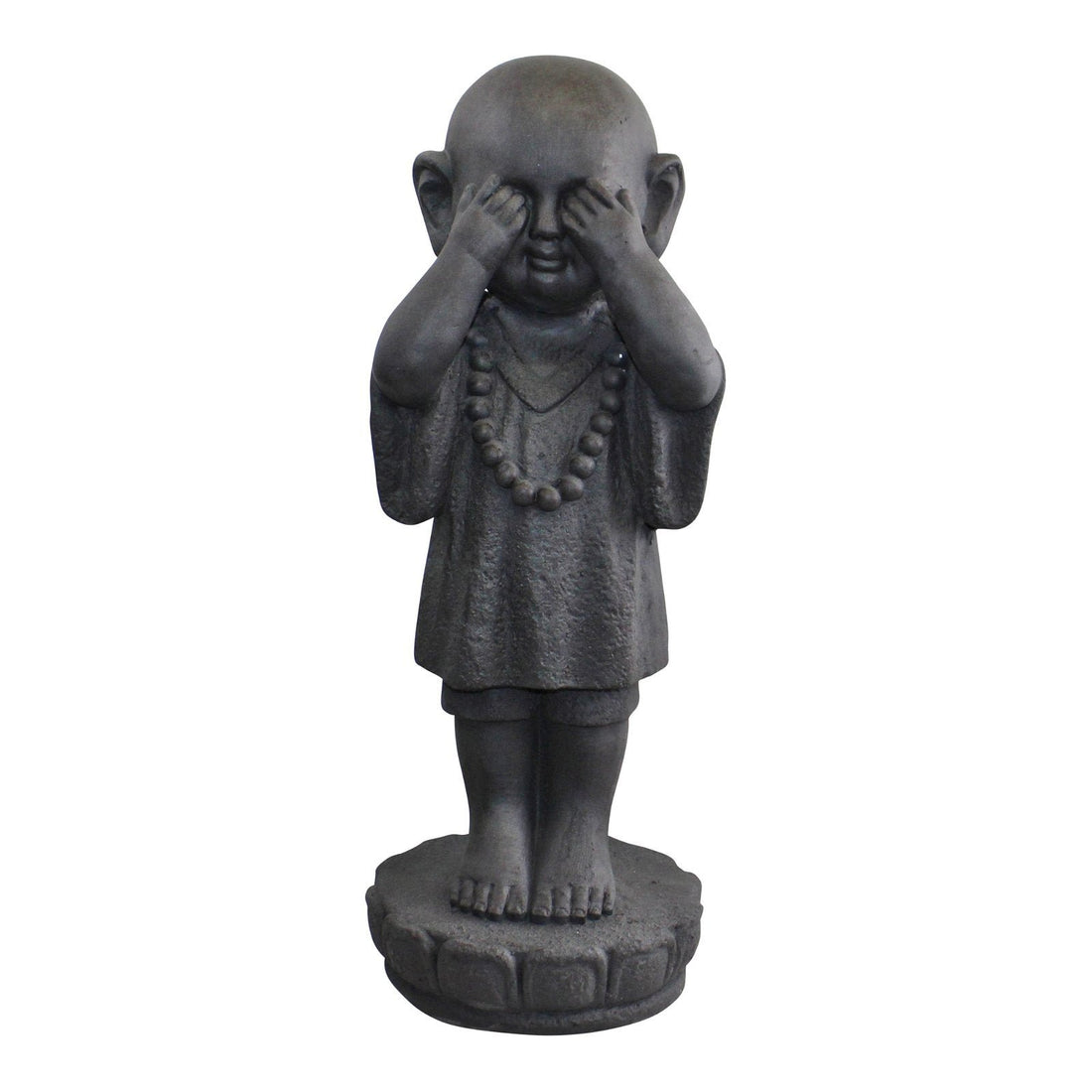 Set Of 3 Stone Effect See No Evil, Hear No Evil, Speak No Evil Monks - GlenGiftsuk