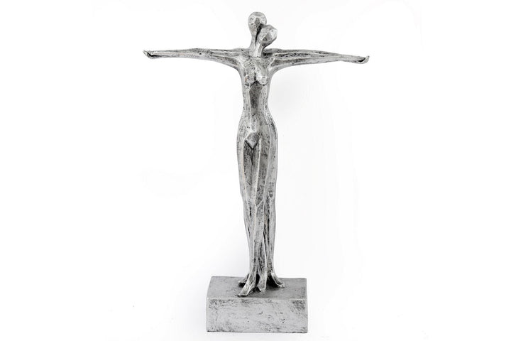 Silver Standing Couple Statue - GlenGiftsuk